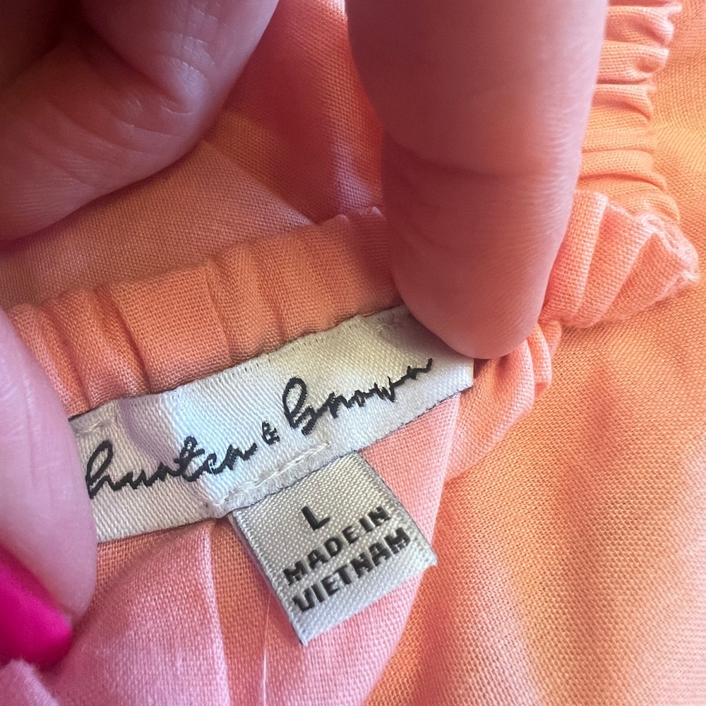 Hunter & Brown Pink Puff Sleeve Tiered Mini Dress - Picture 5 of 8